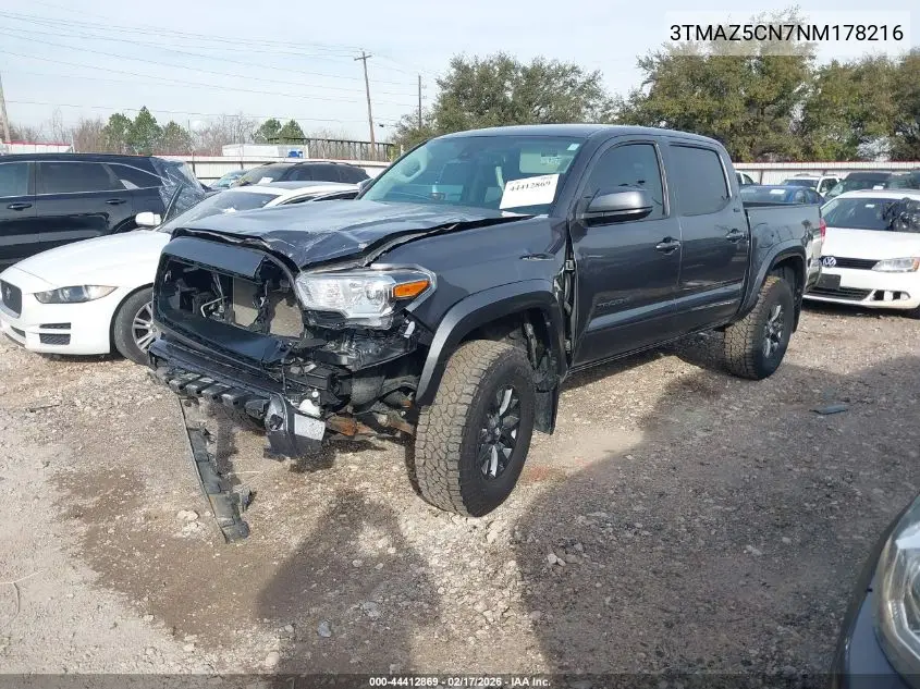 3TMAZ5CN7NM178216 2022 Toyota Tacoma Sr5 V6