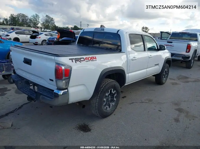 3TMCZ5AN0PM604214 2023 Toyota Tacoma Double Cab/Sr/Sr5/Trail/Trd Sport/Trd Off Road/Trd Pro