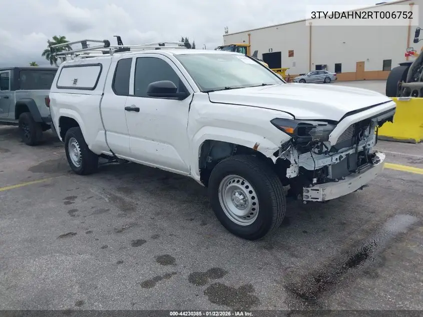 3TYJDAHN2RT006752 2024 Toyota Tacoma Sr