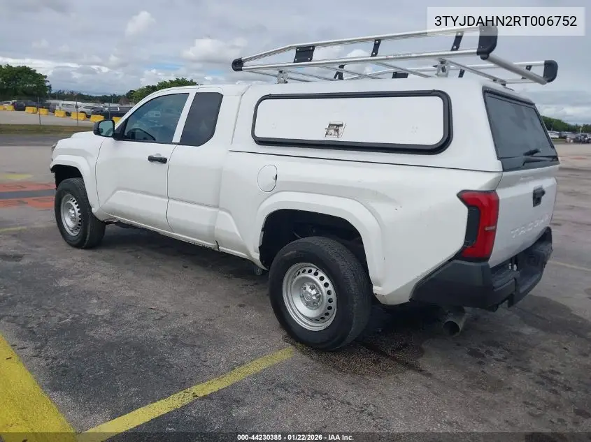 3TYJDAHN2RT006752 2024 Toyota Tacoma Sr