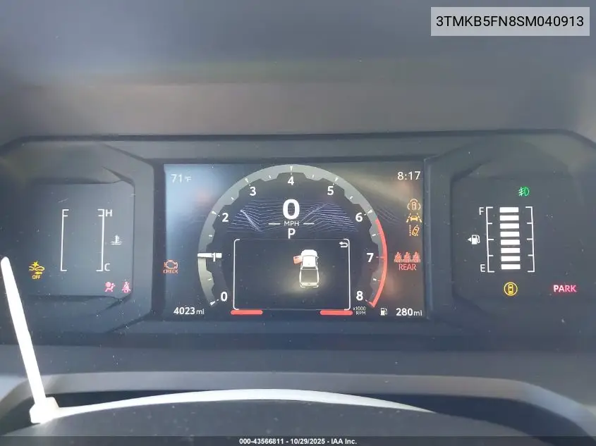 3TMKB5FN8SM040913 2025 Toyota Tacoma Sr5
