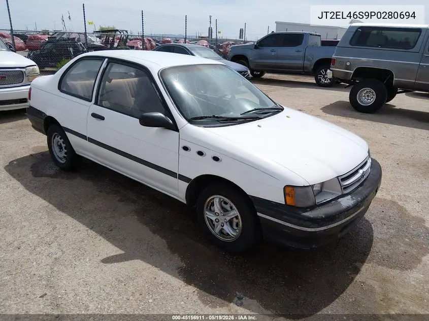 1993 Toyota Tercel Std VIN: JT2EL46S9P0280694 Lot: 45156911