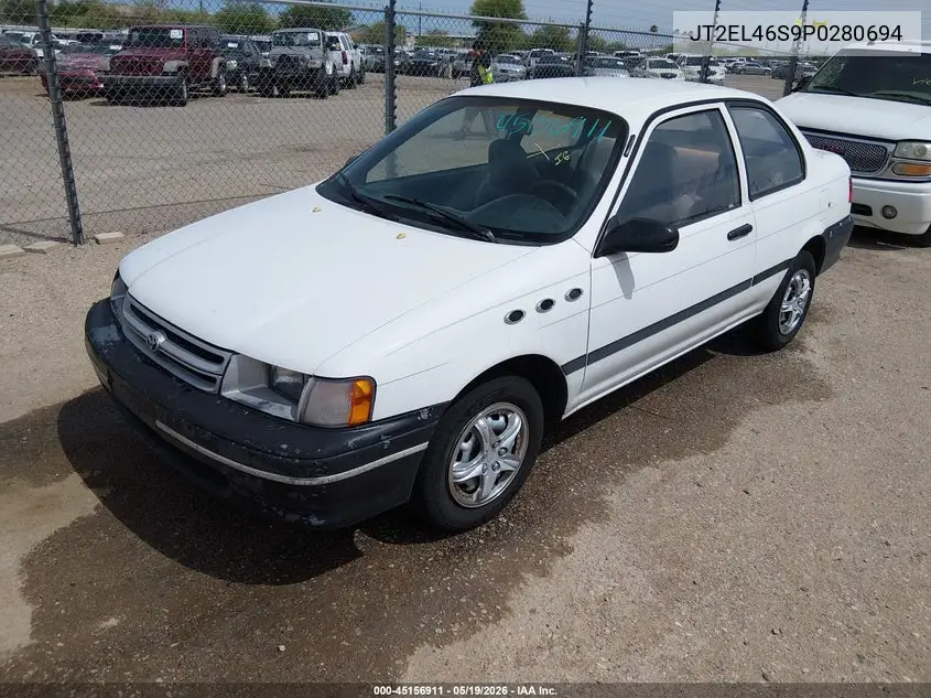 1993 Toyota Tercel Std VIN: JT2EL46S9P0280694 Lot: 45156911