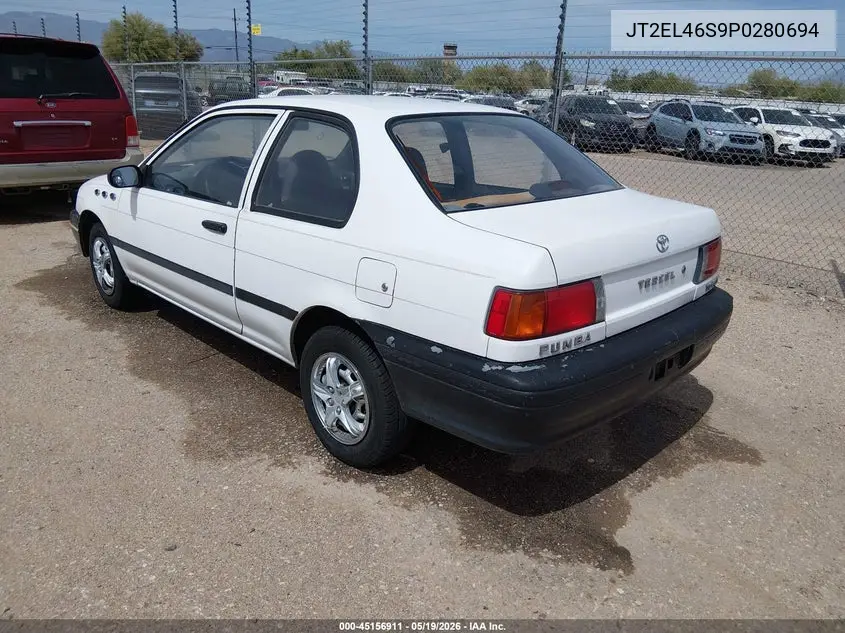 1993 Toyota Tercel Std VIN: JT2EL46S9P0280694 Lot: 45156911
