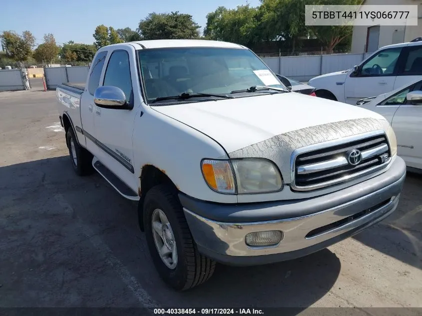 5TBBT4411YS066777 2000 Toyota Tundra Sr5 V8