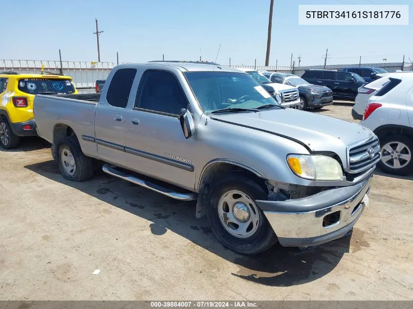 5TBRT34161S181776 2001 Toyota Tundra Sr5 V8