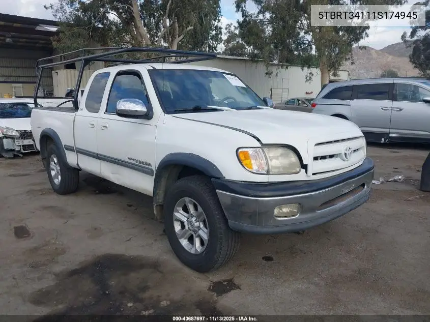 5TBRT34111S174945 2001 Toyota Tundra Sr5 V8