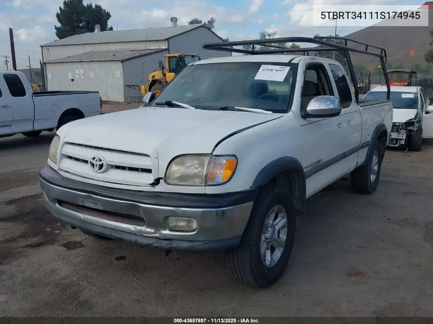 5TBRT34111S174945 2001 Toyota Tundra Sr5 V8