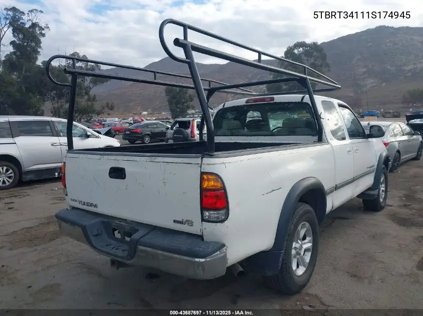 5TBRT34111S174945 2001 Toyota Tundra Sr5 V8
