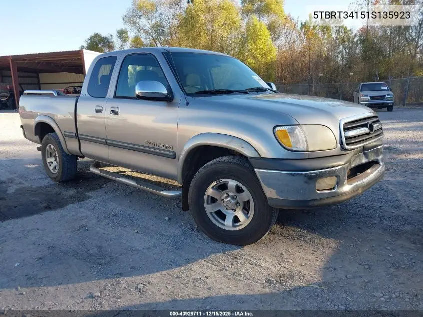 5TBRT34151S135923 2001 Toyota Tundra Sr5 V8