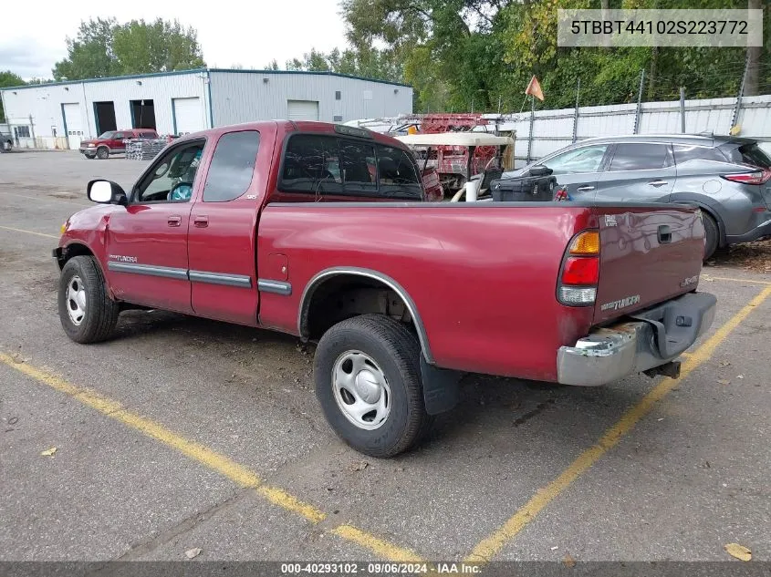 5TBBT44102S223772 2002 Toyota Tundra Sr5 V8