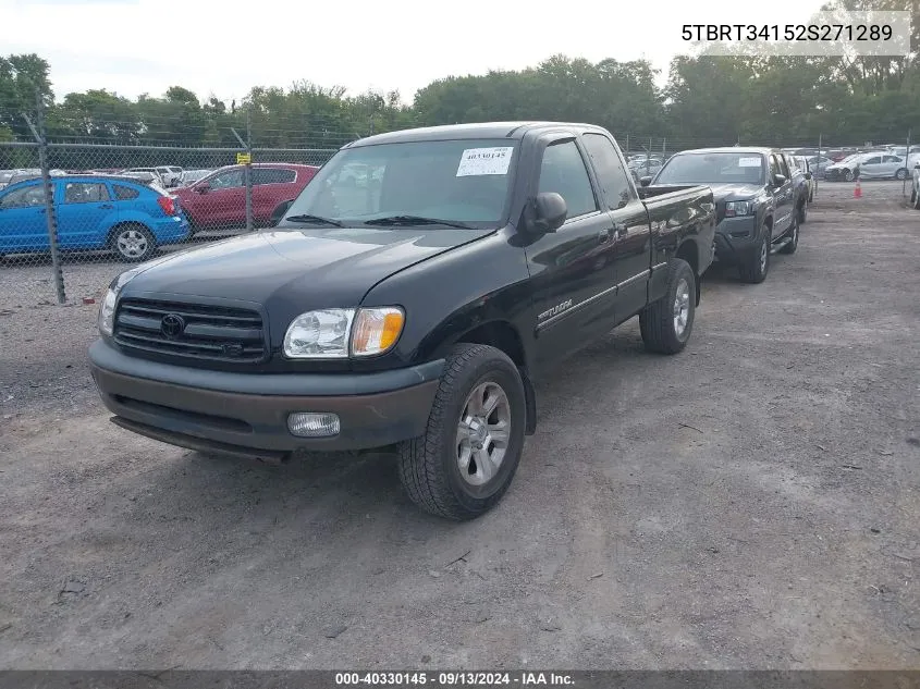 5TBRT34152S271289 2002 Toyota Tundra Access Cab/Access Cab Sr5