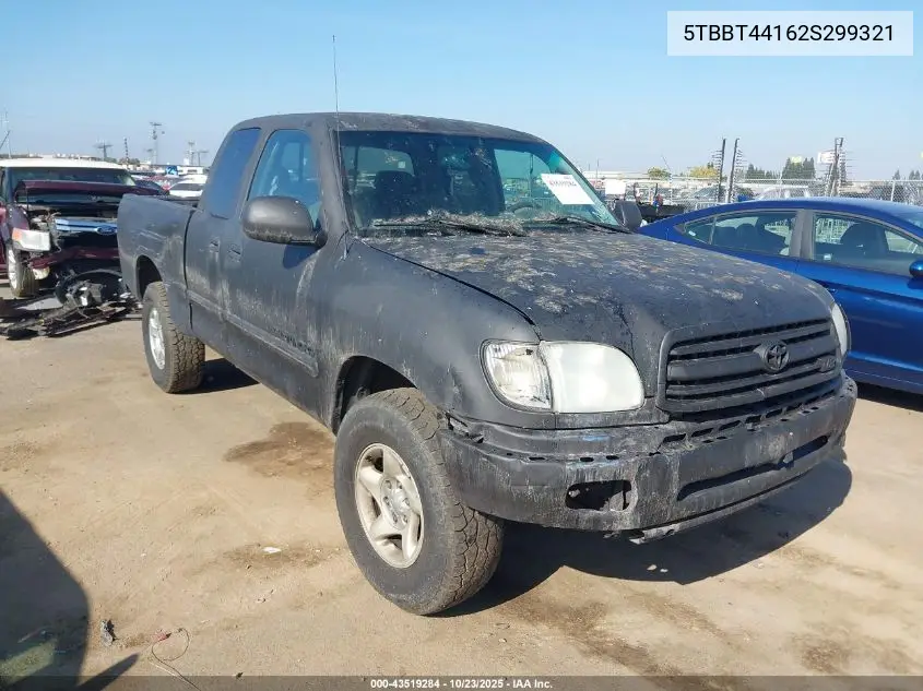 5TBBT44162S299321 2002 Toyota Tundra Sr5 V8
