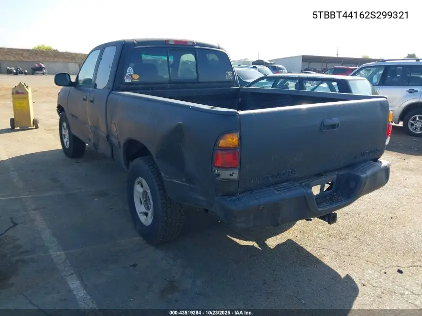 5TBBT44162S299321 2002 Toyota Tundra Sr5 V8