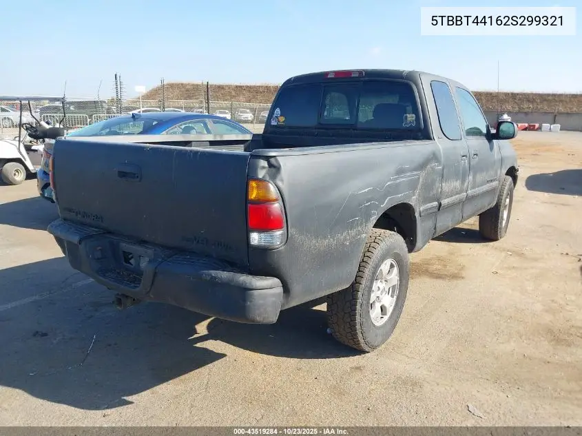 5TBBT44162S299321 2002 Toyota Tundra Sr5 V8