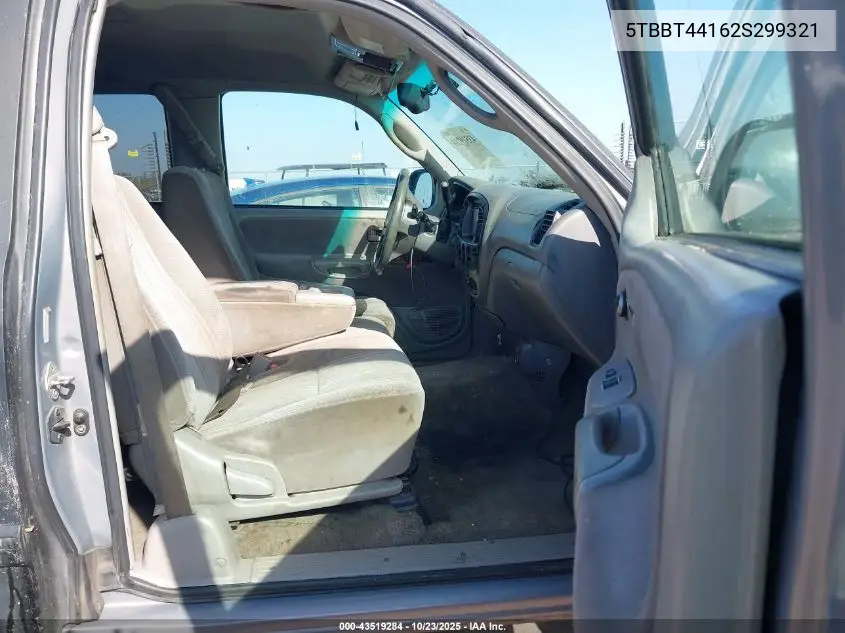 5TBBT44162S299321 2002 Toyota Tundra Sr5 V8