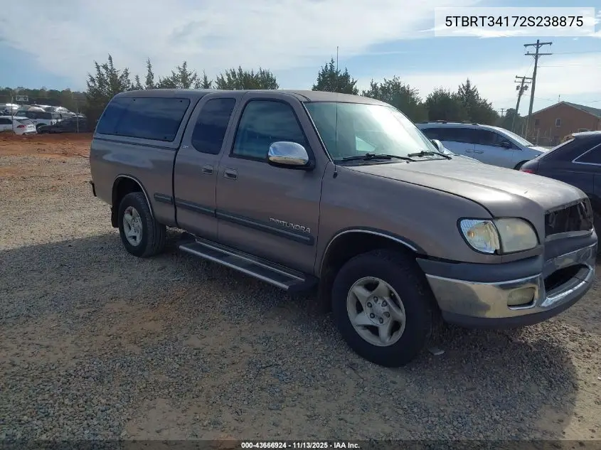 5TBRT34172S238875 2002 Toyota Tundra Sr5 V8