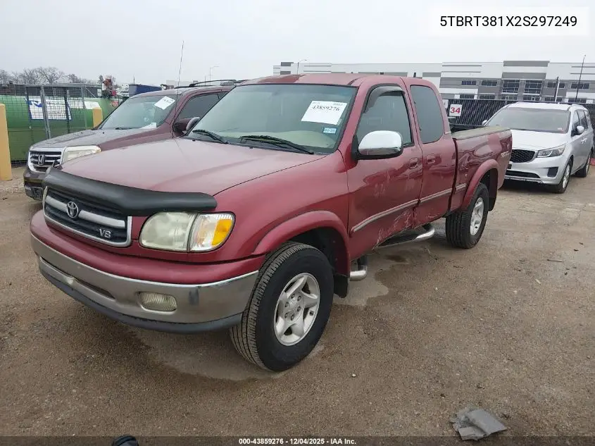 5TBRT381X2S297249 2002 Toyota Tundra Ltd V8