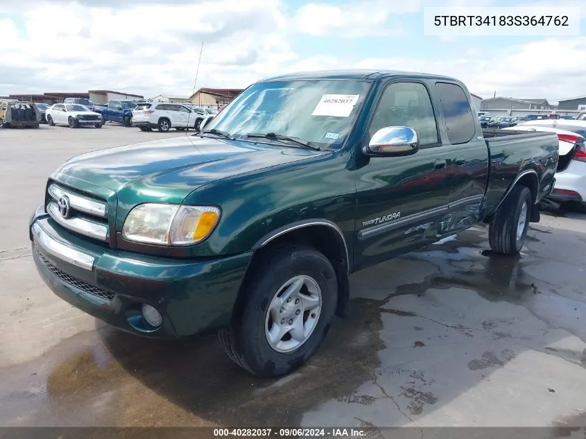 5TBRT34183S364762 2003 Toyota Tundra Sr5 V8