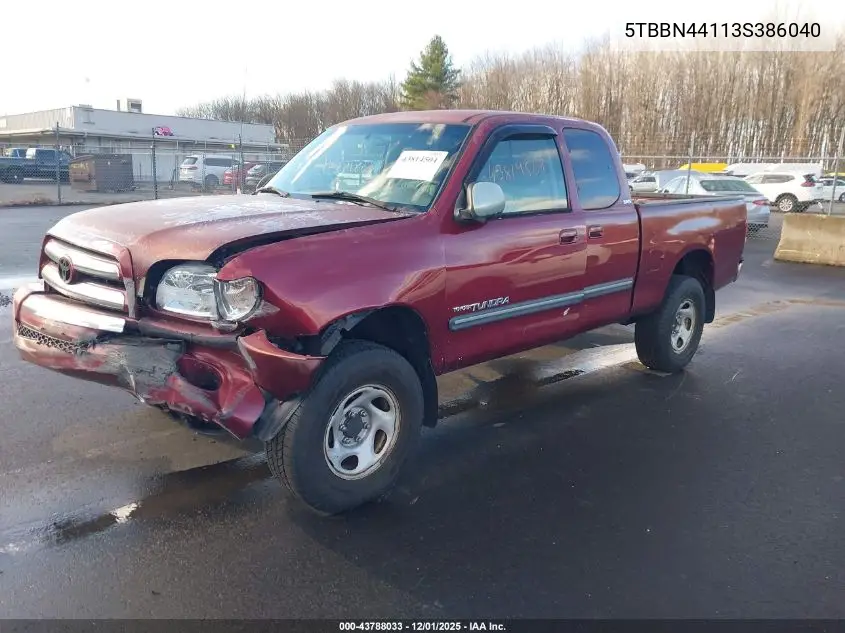 5TBBN44113S386040 2003 Toyota Tundra Sr5