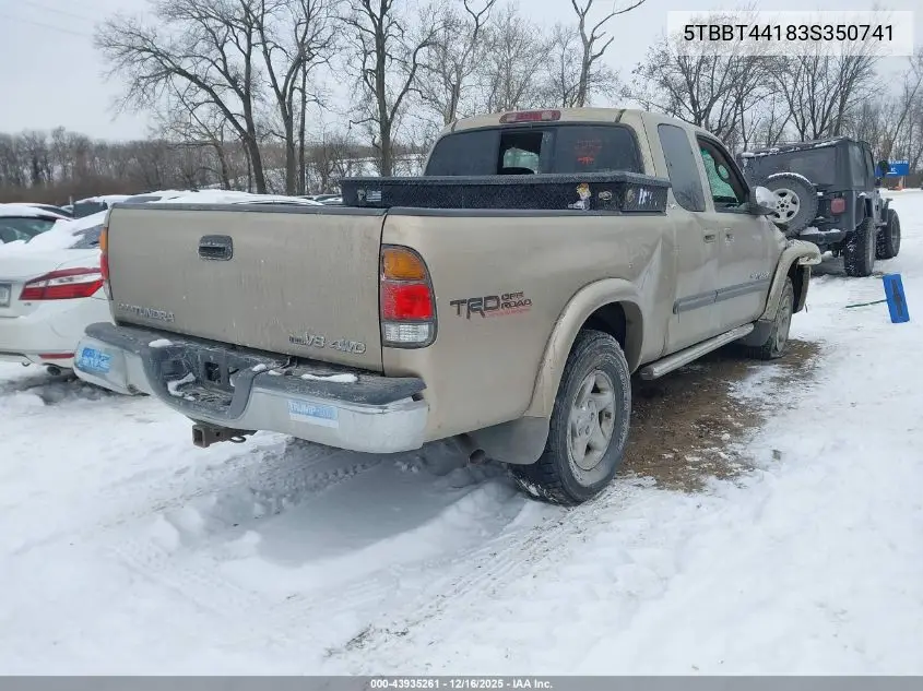 5TBBT44183S350741 2003 Toyota Tundra Sr5 V8