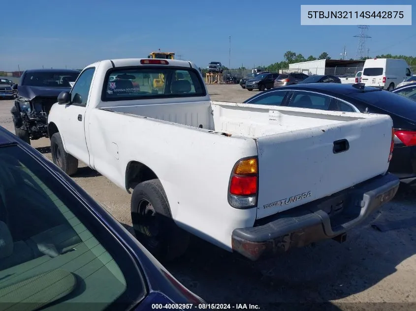 5TBJN32114S442875 2004 Toyota Tundra