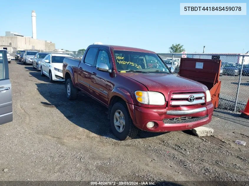 5TBDT44184S459078 2004 Toyota Tundra Sr5 V8