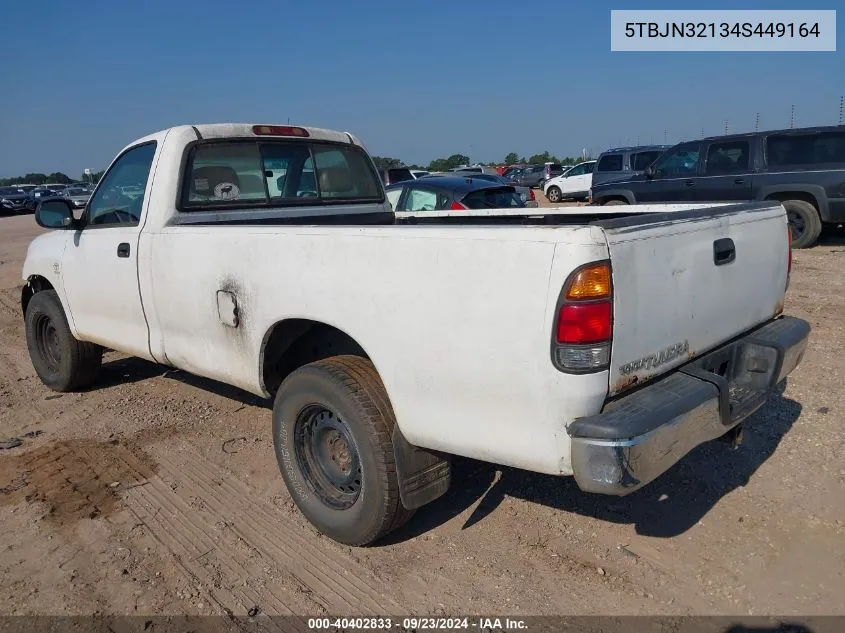 2004 Toyota Tundra VIN: 5TBJN32134S449164 Lot: 40402833