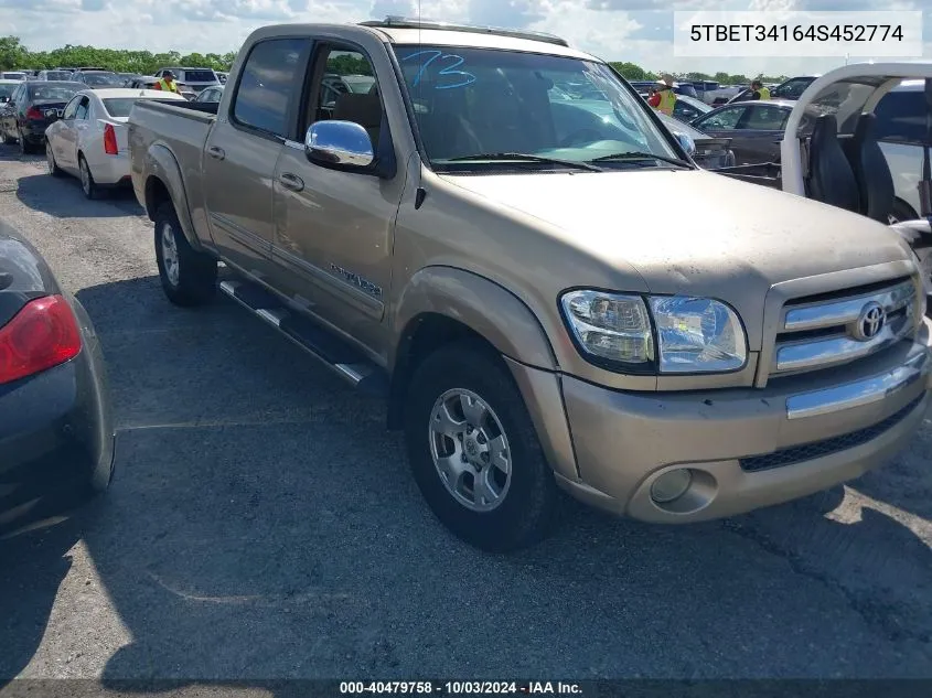 5TBET34164S452774 2004 Toyota Tundra Sr5 V8