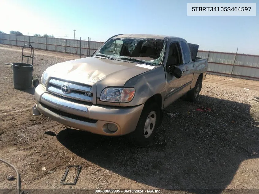 5TBRT34105S464597 2005 Toyota Tundra Sr5 V8