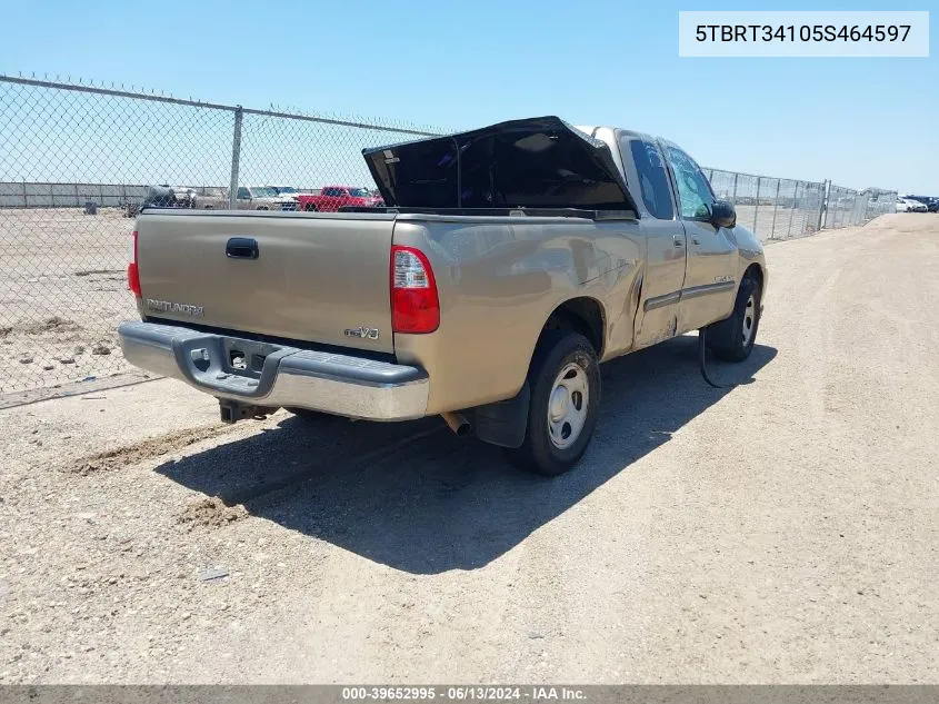 5TBRT34105S464597 2005 Toyota Tundra Sr5 V8