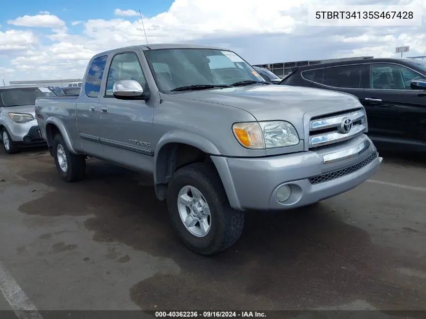 5TBRT34135S467428 2005 Toyota Tundra Sr5 V8