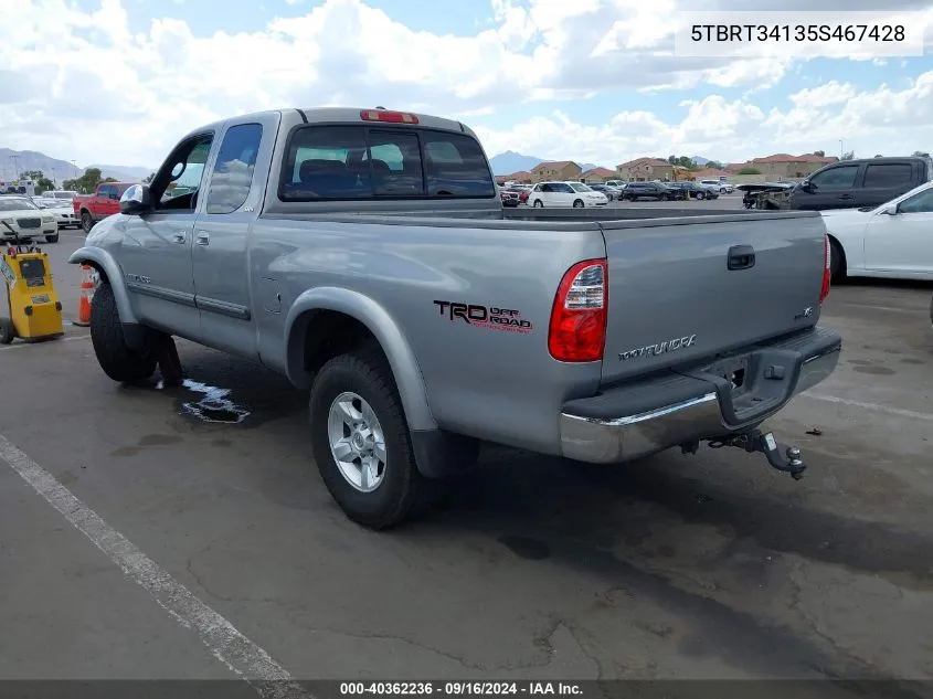 5TBRT34135S467428 2005 Toyota Tundra Sr5 V8