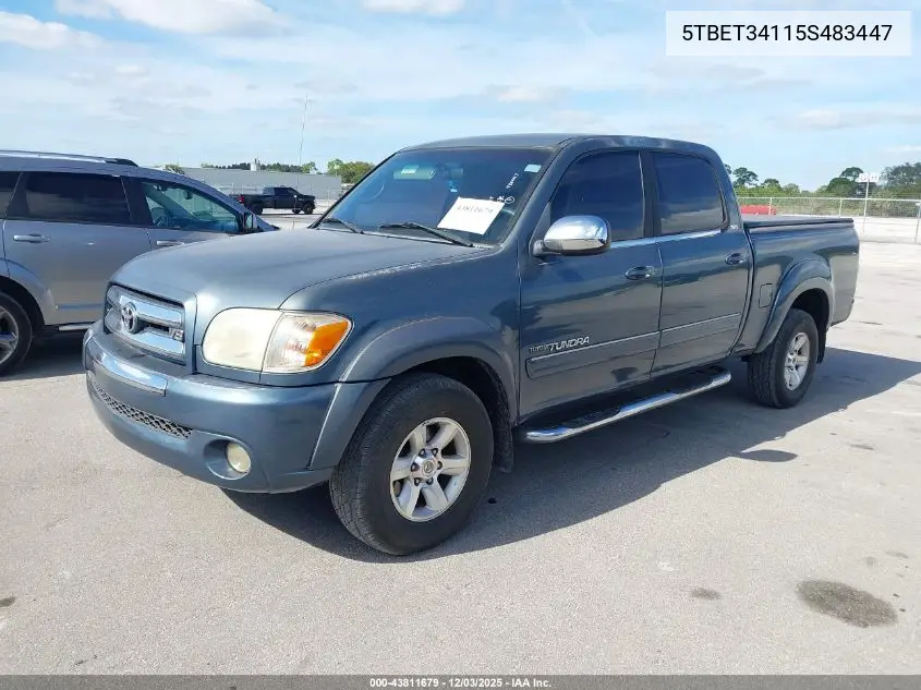 5TBET34115S483447 2005 Toyota Tundra Sr5 V8