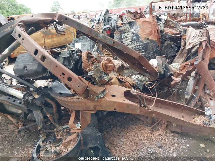 5TBDT44136S512739 2006 Toyota Tundra Sr5 V8