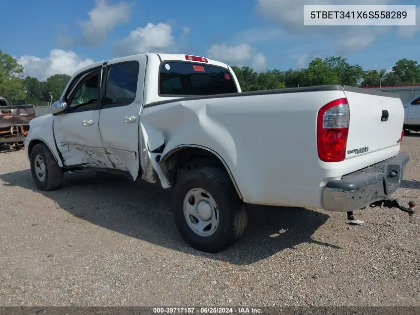 2006 Toyota Tundra Sr5 V8 VIN: 5TBET341X6S558289 Lot: 39717157