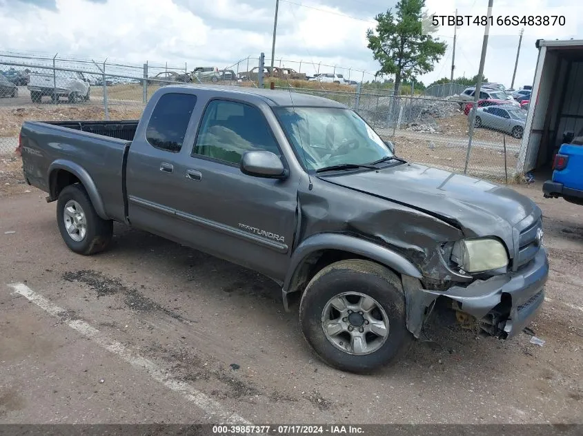 2006 Toyota Tundra Limited V8 VIN: 5TBBT48166S483870 Lot: 39857377