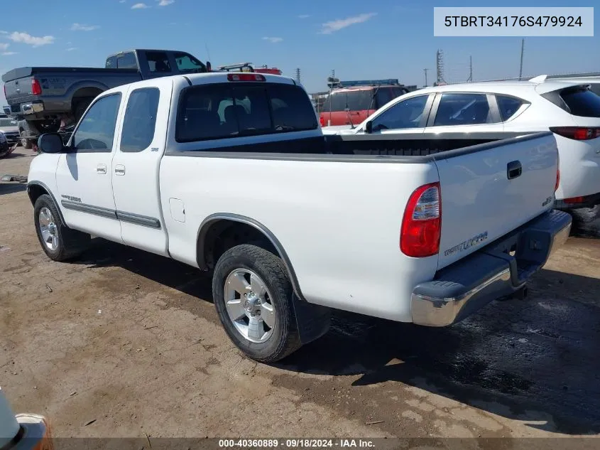 5TBRT34176S479924 2006 Toyota Tundra Access Cab Sr5