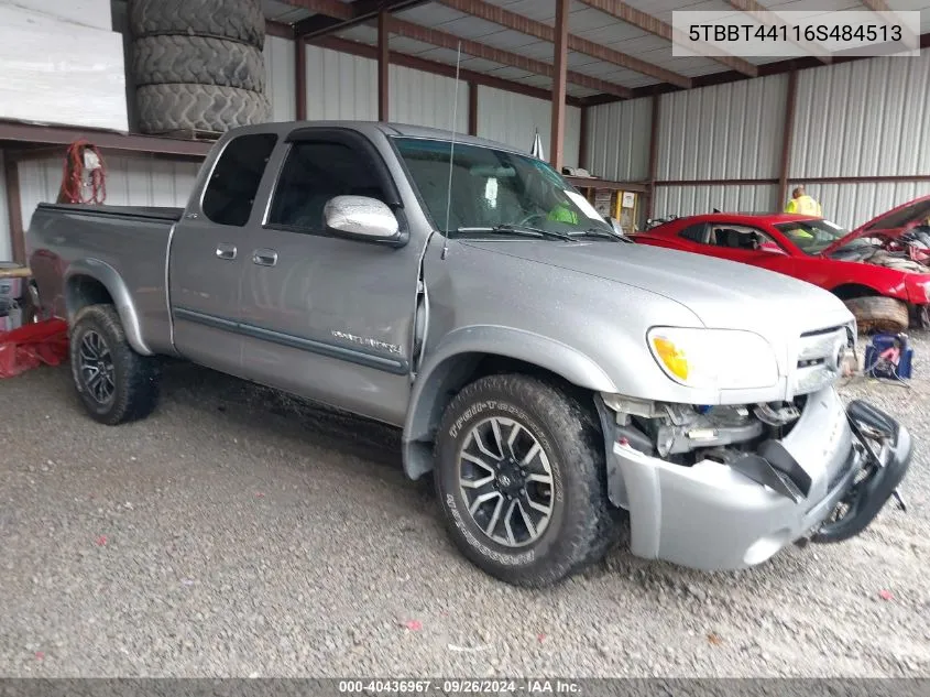 2006 Toyota Tundra Sr5 V8 VIN: 5TBBT44116S484513 Lot: 40436967