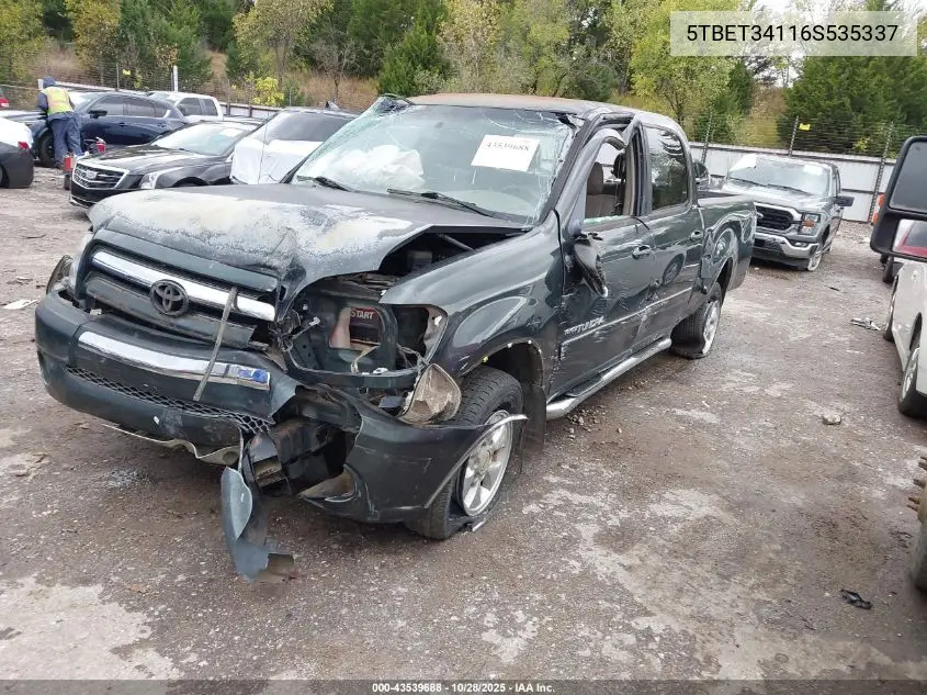 5TBET34116S535337 2006 Toyota Tundra Sr5 V8