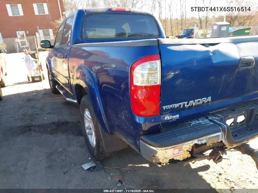 5TBDT441X6S516514 2006 Toyota Tundra Sr5 V8
