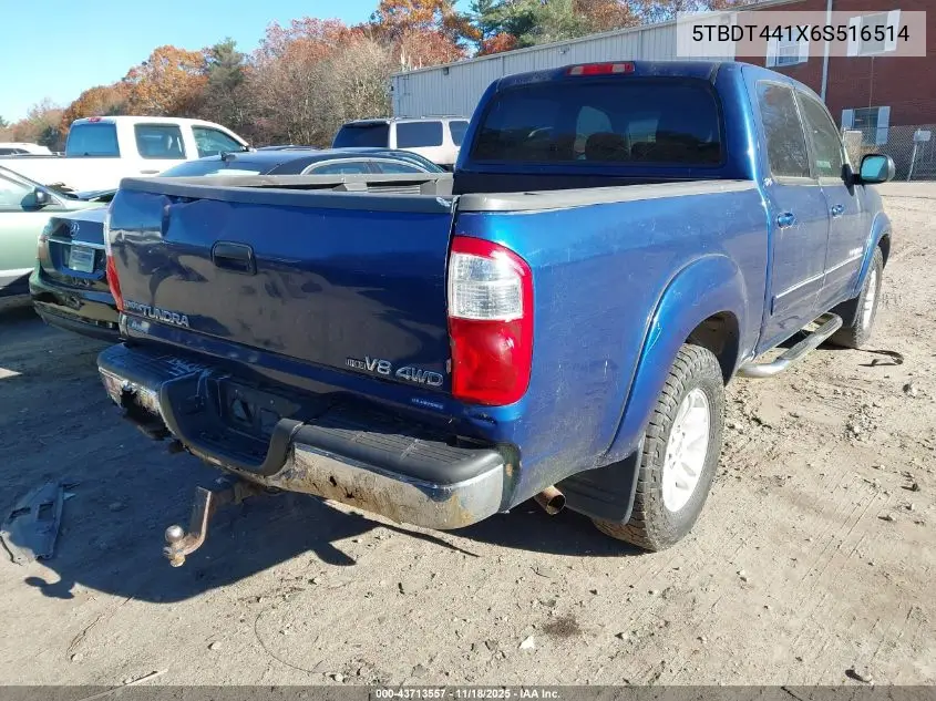 5TBDT441X6S516514 2006 Toyota Tundra Sr5 V8