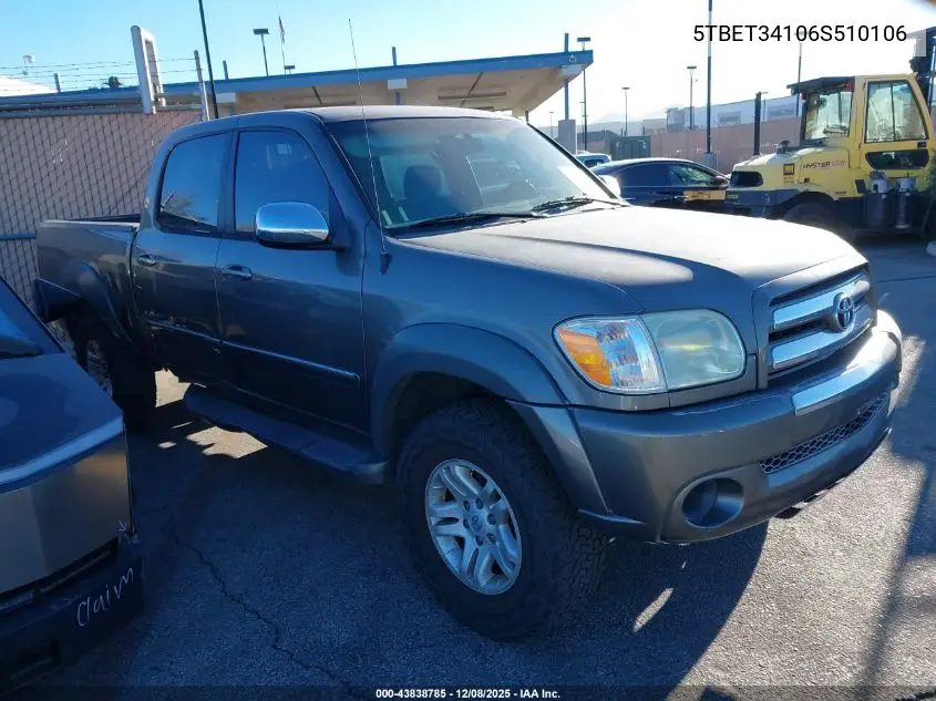 5TBET34106S510106 2006 Toyota Tundra Sr5 V8