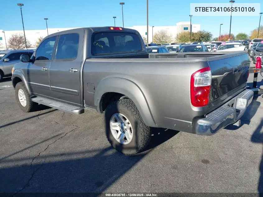5TBET34106S510106 2006 Toyota Tundra Sr5 V8