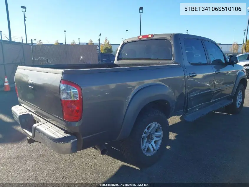 5TBET34106S510106 2006 Toyota Tundra Sr5 V8