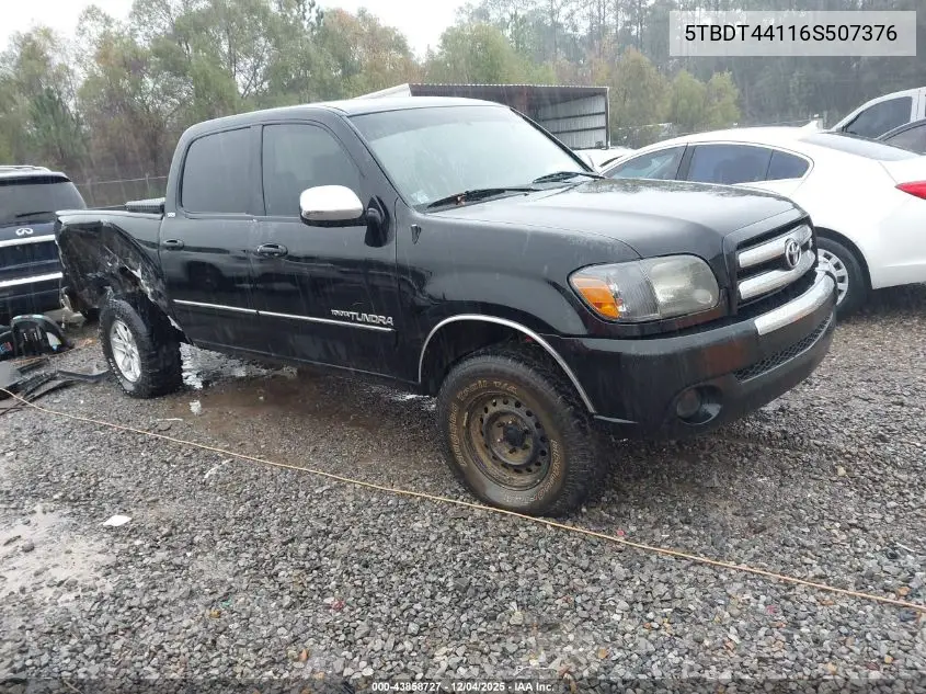 5TBDT44116S507376 2006 Toyota Tundra Sr5 V8
