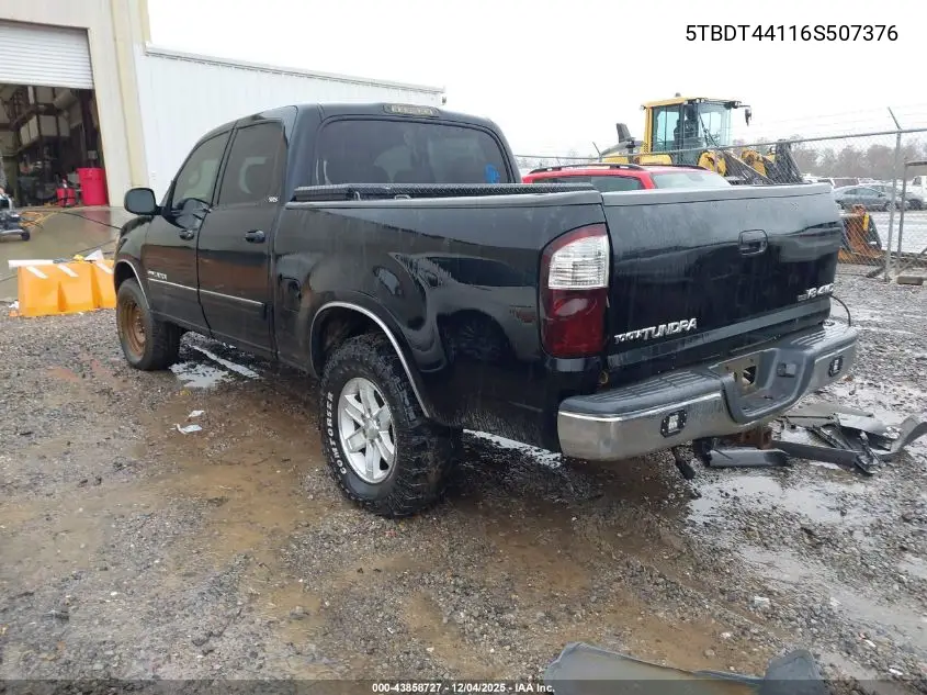 5TBDT44116S507376 2006 Toyota Tundra Sr5 V8