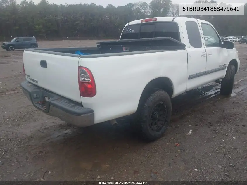 5TBRU34186S479640 2006 Toyota Tundra Sr5