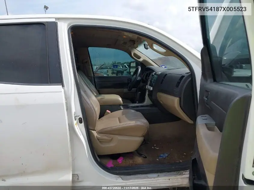 5TFRV54187X005523 2007 Toyota Tundra Sr5 V8