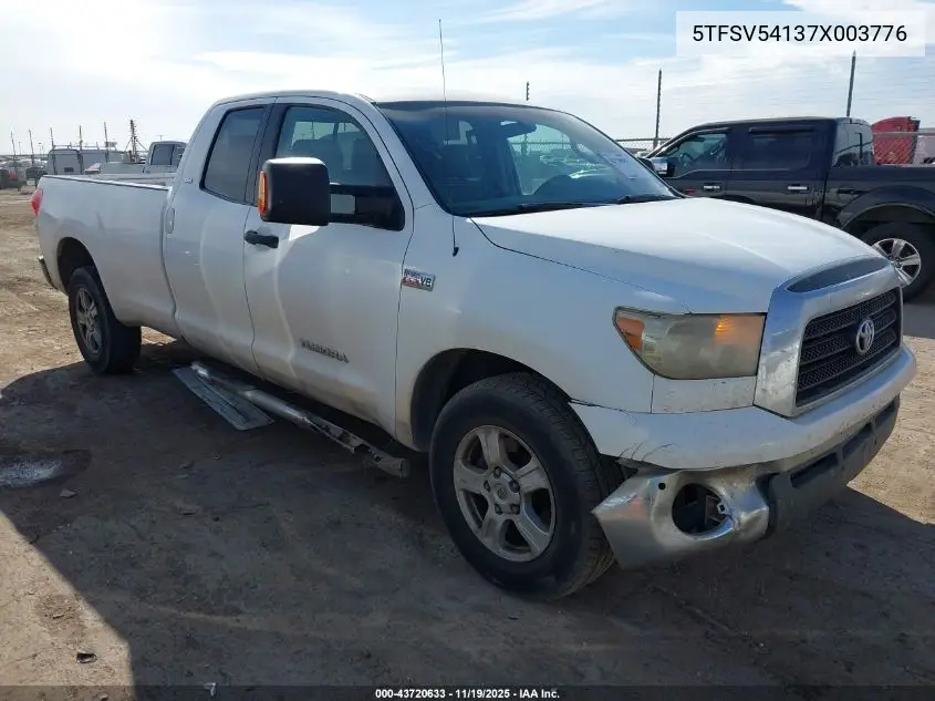 5TFSV54137X003776 2007 Toyota Tundra Sr5 5.7L V8